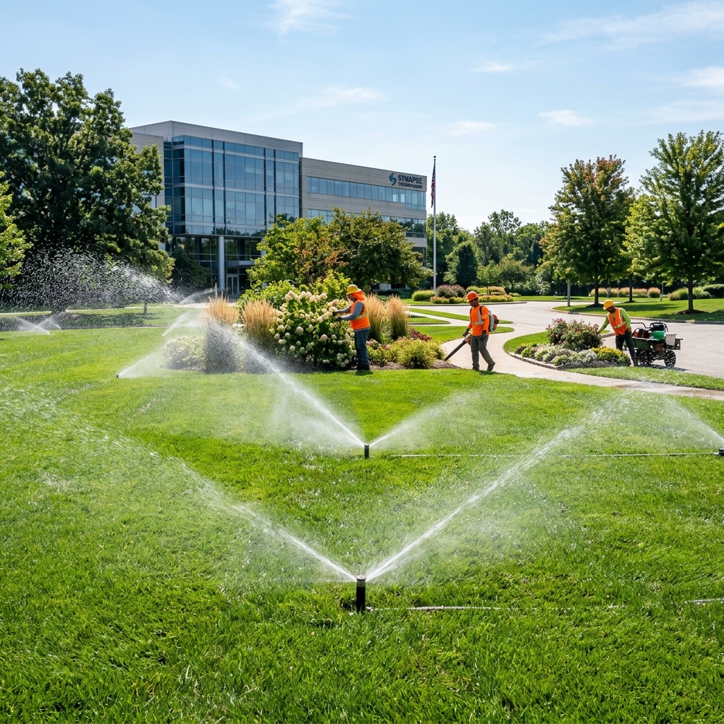 Riego tecnificado y automatizado para jardines corporativos en Chile